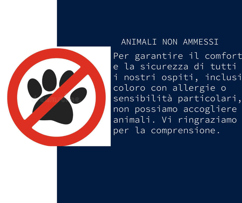 ANIMALI NON AMMESSI Regole. B&B leonardos roooms